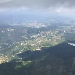 Flugwegposition um 12:19:59: Aufgenommen in der Nähe von Municipality of Kranjska Gora, Slowenien in 2484 Meter